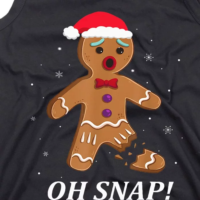 Gingerbread Man Oh Snap Christmas Cookie Costume Baking Team Tank Top