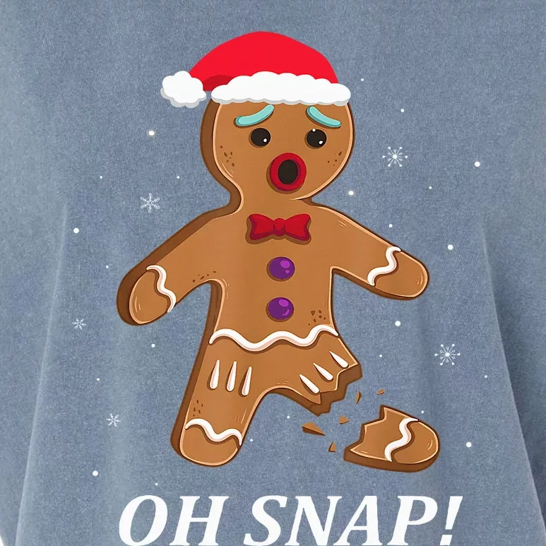 Gingerbread Man Oh Snap Christmas Cookie Costume Baking Team Garment-Dyed Women's Muscle Tee