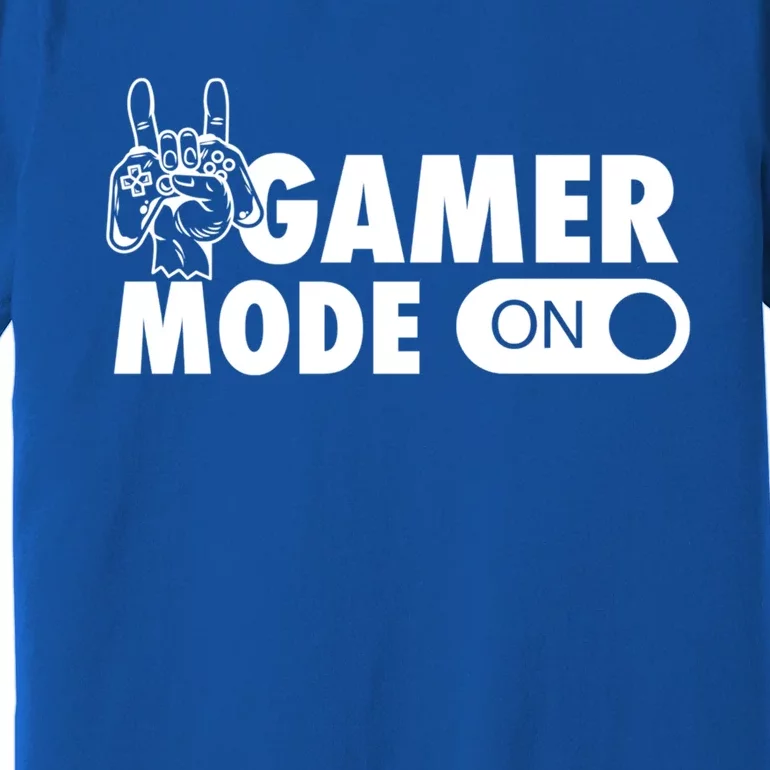 Gamer Mode On Cool Gamer Christmas Gift Cool Gift Premium T-Shirt