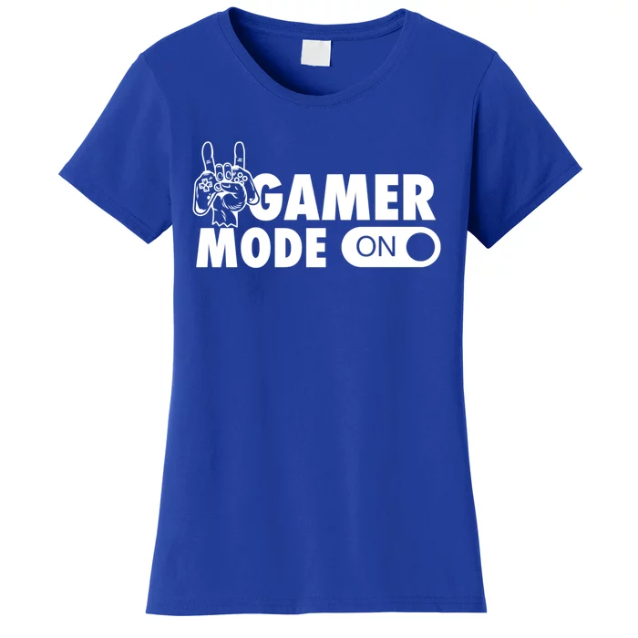 Gamer Mode On Cool Gamer Christmas Gift Cool Gift Women's T-Shirt