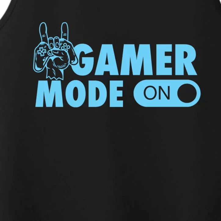 Gamer Mode On Cool Gamer Christmas Gift Performance Tank