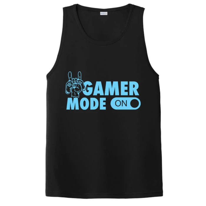 Gamer Mode On Cool Gamer Christmas Gift Performance Tank