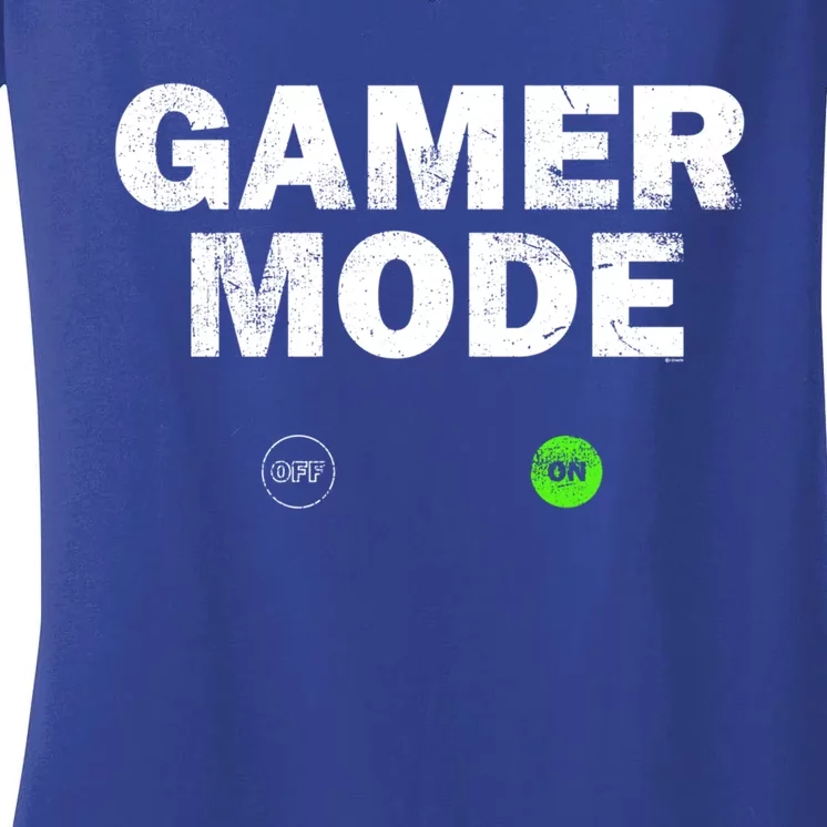 Gamer Mode On Fandom Video Games Cute Gift Women's V-Neck T-Shirt