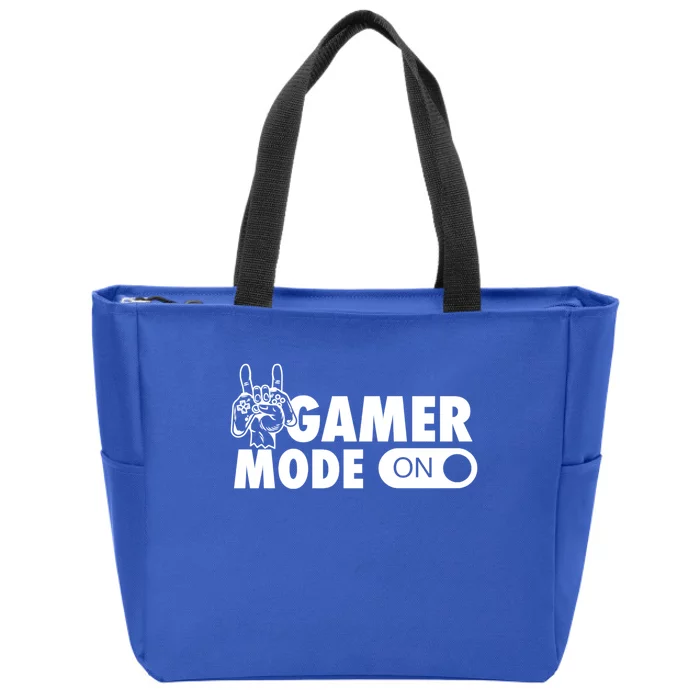 Gamer Mode On Awesome Video Game Convention Merch Gift Zip Tote Bag