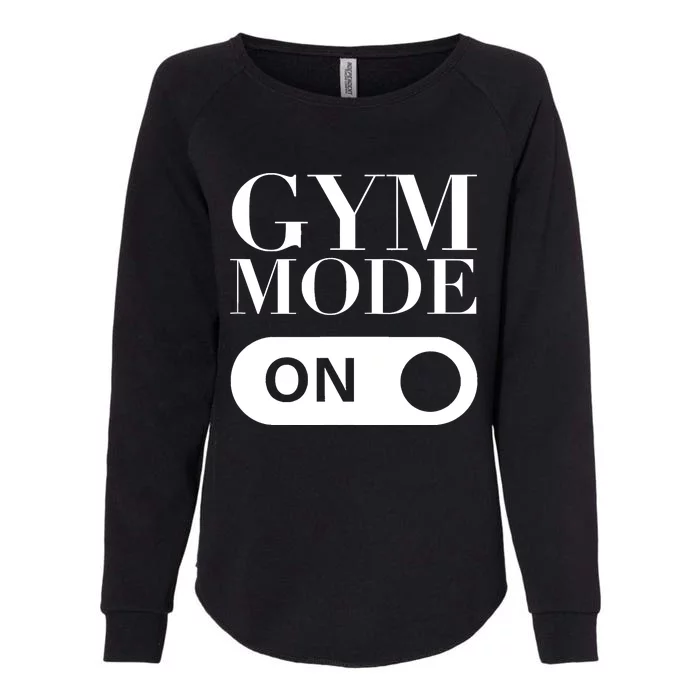 Gym Mode On! Gymnastics Womens California Wash Sweatshirt