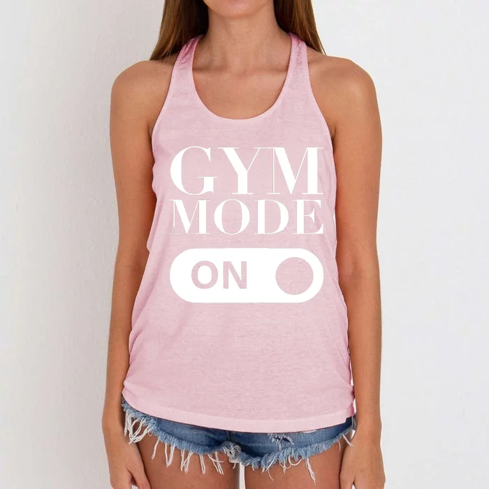 Gym Mode On! Gymnastics Women's Knotted Racerback Tank