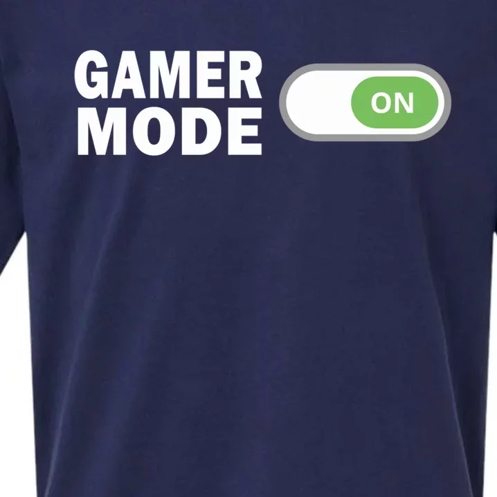 Gamer Mode On Gift Funny Video Game Lover Gamers Meaningful Gift Sueded Cloud Jersey T-Shirt