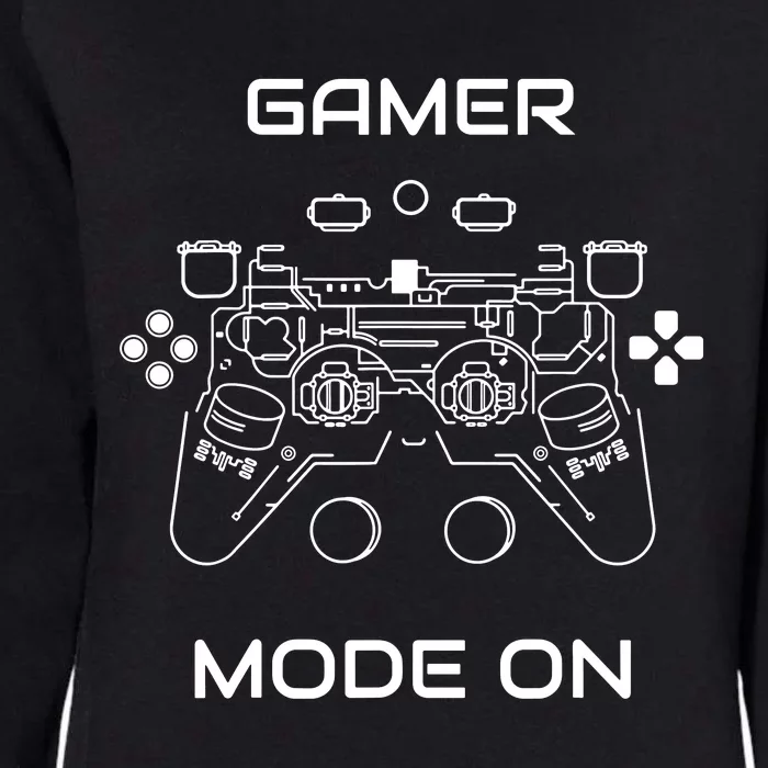 Gamer Mode On Womens California Wash Sweatshirt