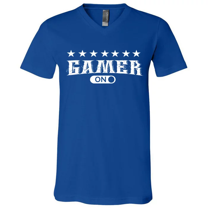 Gamer Mode On Video Game Games Gift V-Neck T-Shirt