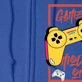 Gamer Mode On Funny Retro Gaming Video Games Gift Full Zip Hoodie