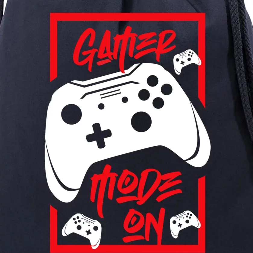 Gamer Mode On Japanese Anime Video Games Controller Gaming Great Gift Drawstring Bag