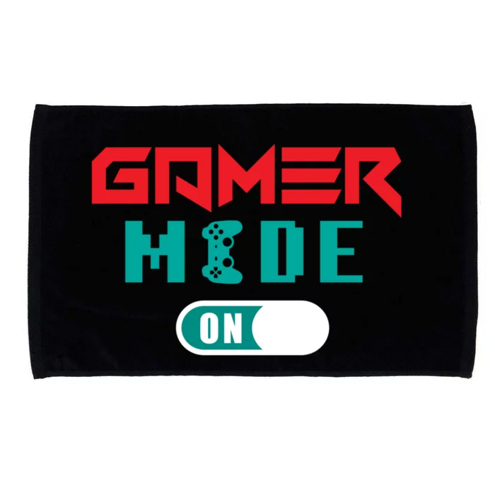 Gamer Mode On! Gamers Gaming Gaming Players Gaming Cute Gift Microfiber Hand Towel