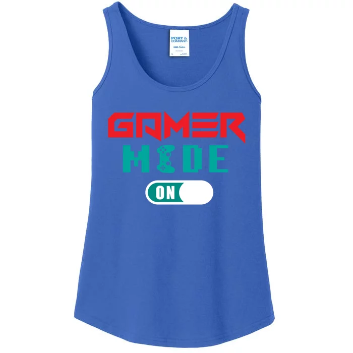 Gamer Mode On! Gamers Gaming Gaming Players Gaming Cute Gift Ladies Essential Tank