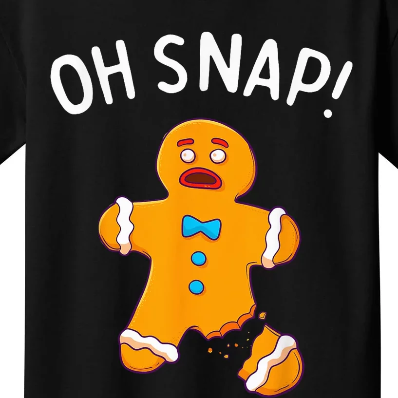 Gingerbread Man Oh Snap Christmas Funny Cookie Baking Gift Kids T-Shirt