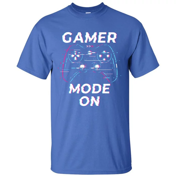 Gamer Mode On Vaporwave Aesthetic Video Game Controller Gift Tall T-Shirt