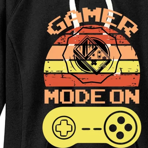 Gamer Mode On Video Game Funny Gift Cool Gift Women's Fleece Hoodie