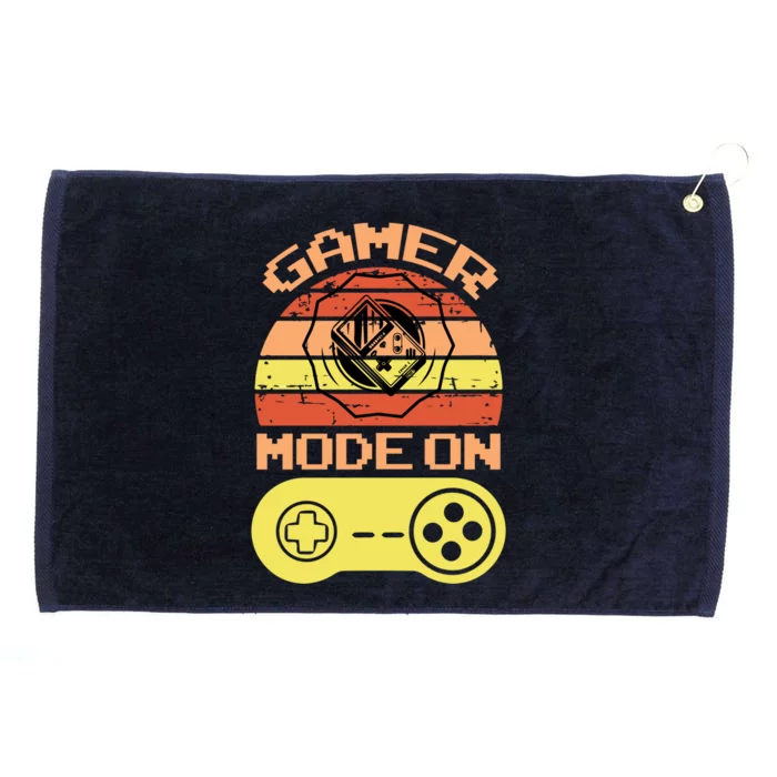 Gamer Mode On Video Game Funny Gift Cool Gift Grommeted Golf Towel