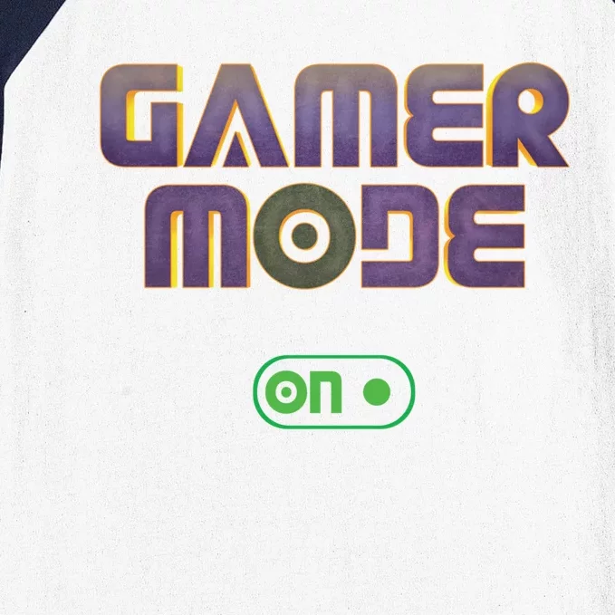 Gamer Mode On Video Game Lover Gamer Gaming Cool Gift Baseball Sleeve Shirt