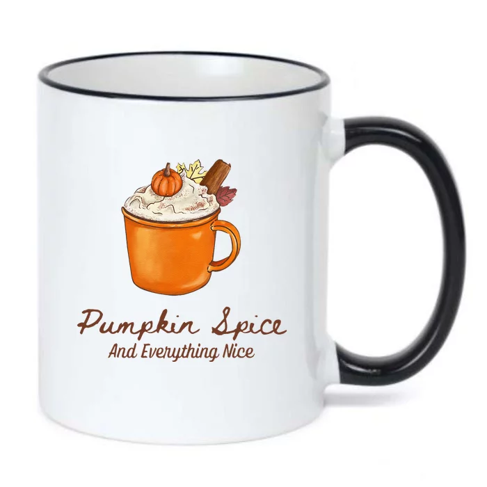 Groovy My Pumpkin Spice Era Fall Vibes Thanksgiving Autumn Black Color Changing Mug