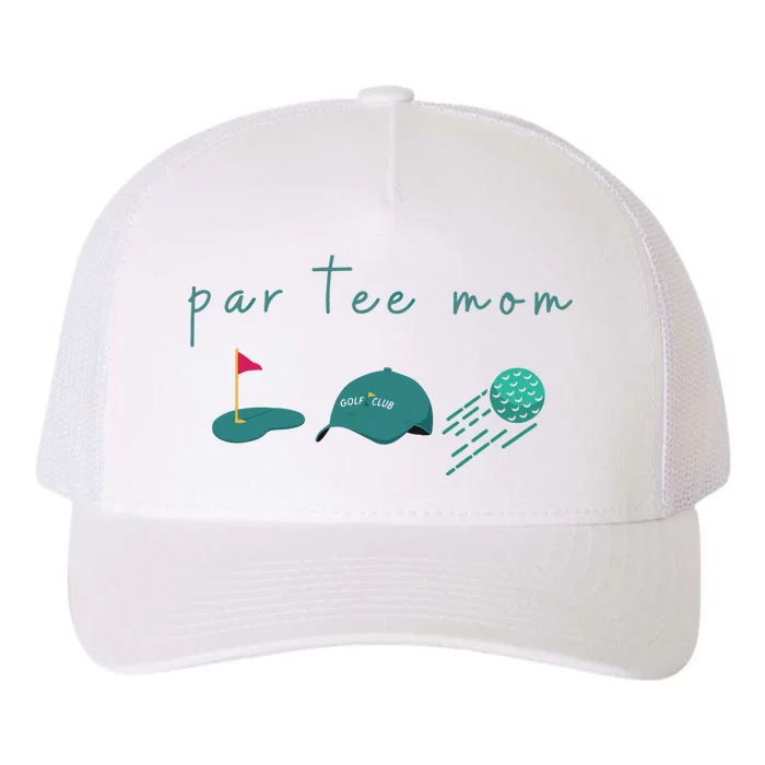 Golf Mom Par Tee Mom Yupoong Adult 5-Panel Trucker Hat