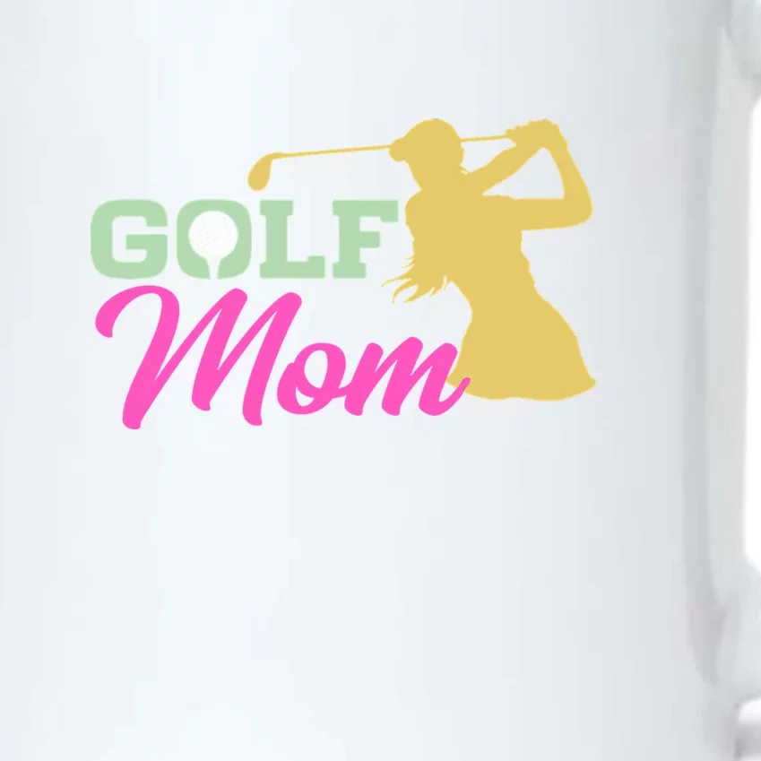 Golf Mom Plays Golf Fitted Gift For Mother's Day Black Color Changing Mug