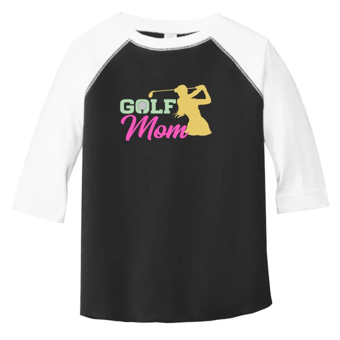 Golf Mom Plays Golf Fitted Gift For Mother's Day Toddler Fine Jersey T-Shirt