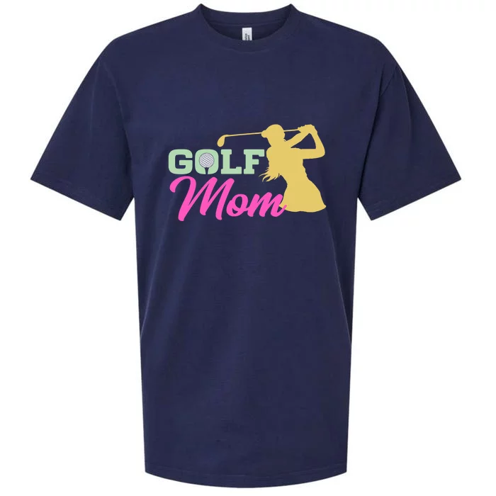 Golf Mom Plays Golf Fitted Gift For Mother's Day Sueded Cloud Jersey T-Shirt