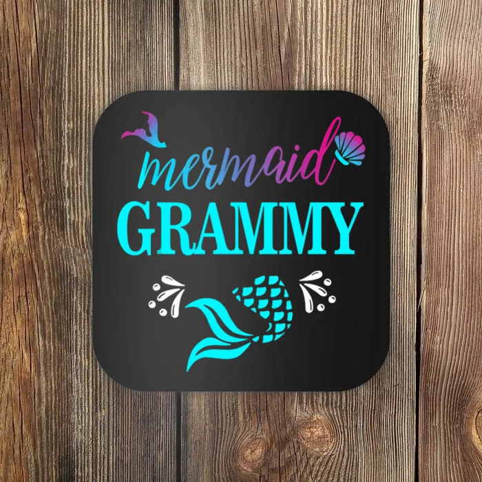 Grammy Mermaid Party Outfits Gift Birthday Coaster