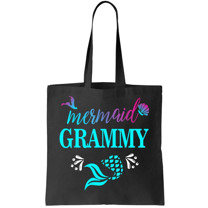 Grammy Mermaid Party Outfits Gift Birthday Tote Bag