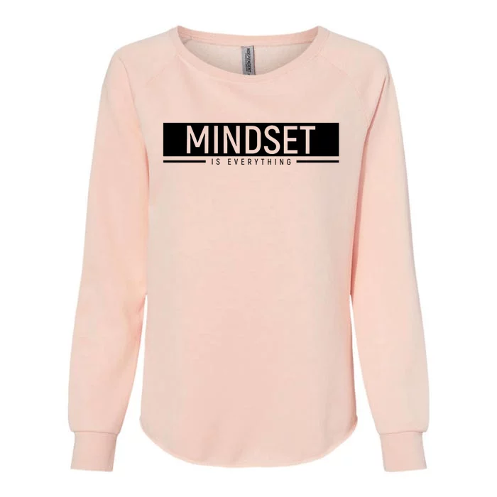 Growth Mindset Positive Uplifting Quote Motivational Workout Womens California Wash Sweatshirt