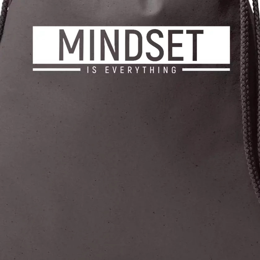 Growth Mindset Positive Uplifting Quote Motivational Workout Drawstring Bag