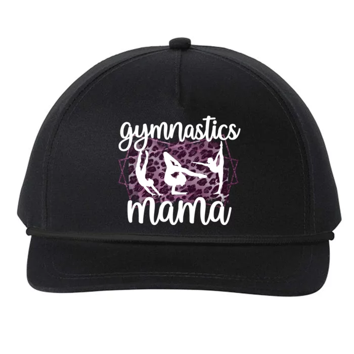 Gymnastics Mama Proud Gymnastics Mom Of A Gymnast Gift Snapback Five-Panel Rope Hat