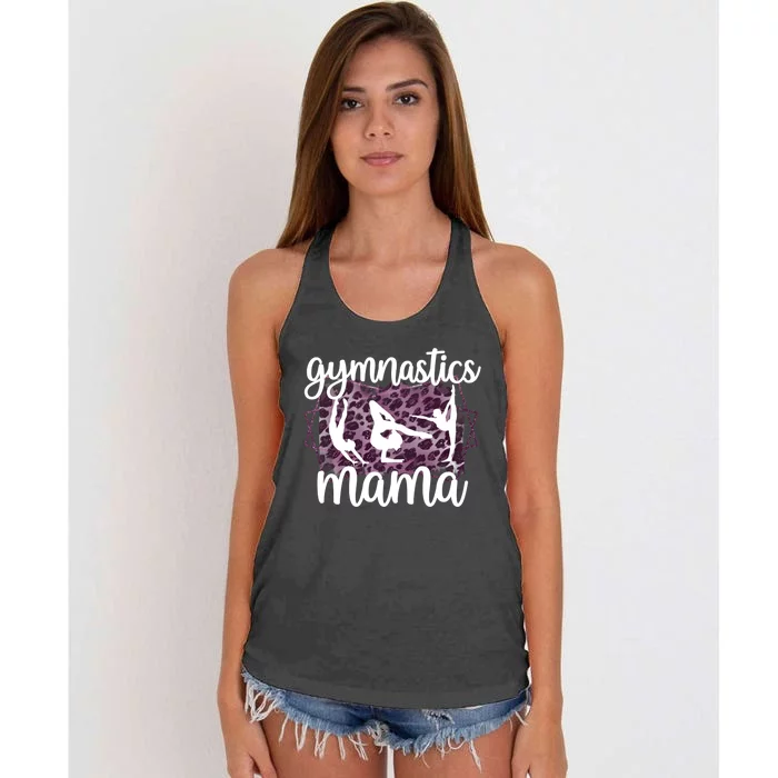 Gymnastics Mama Proud Gymnastics Mom Of A Gymnast Gift Women's Knotted Racerback Tank