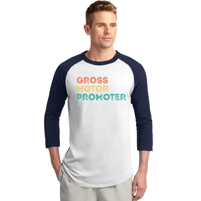 Gross Motor Promoter Pediatric Physical Therapy Funny PT Baseball Sleeve Shirt