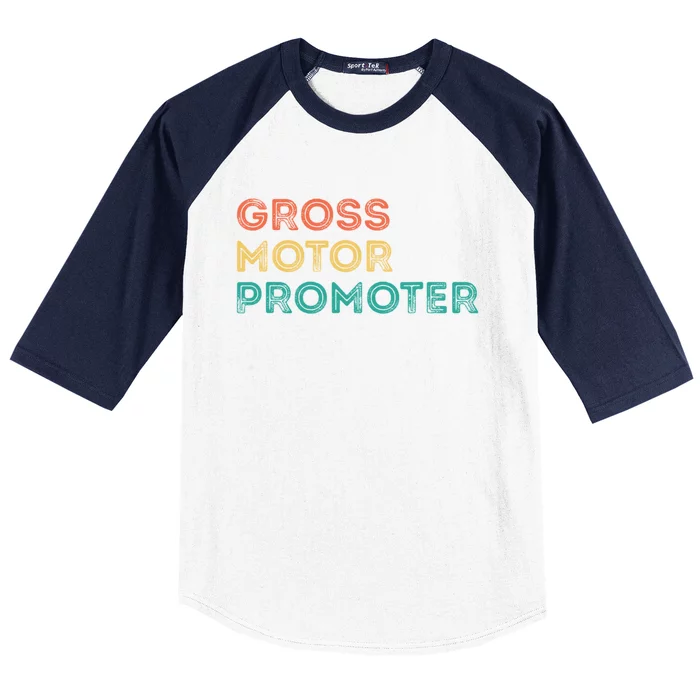 Gross Motor Promoter Pediatric Physical Therapy Funny PT Baseball Sleeve Shirt