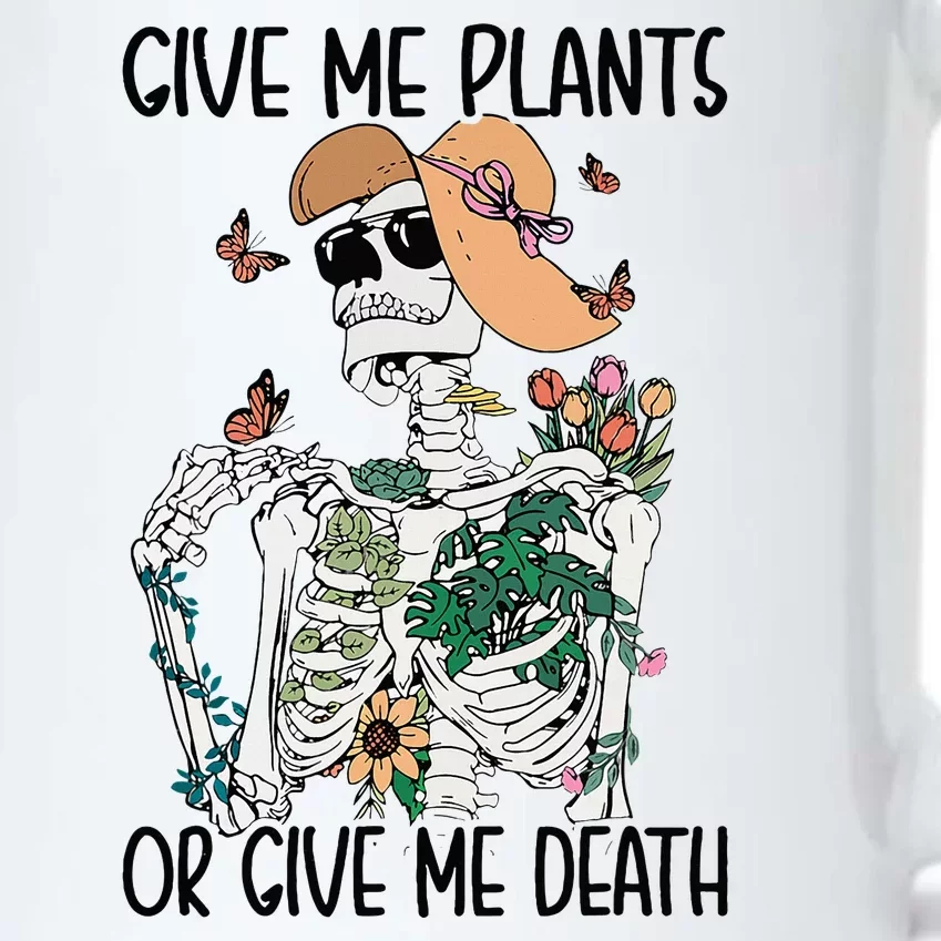 Give Me Plants Or Give Me Death Funny Halloween Skeleton Black Color Changing Mug