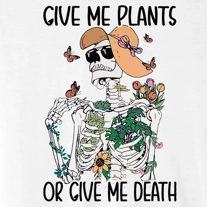 Give Me Plants Or Give Me Death Funny Halloween Skeleton ChromaSoft Performance T-Shirt