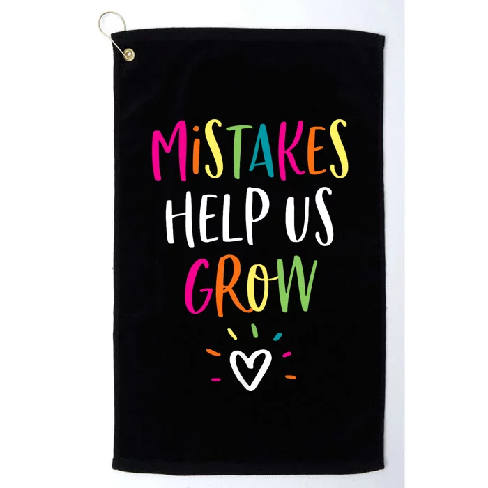 Growth Mindset Positive Back To School Teacher Student Platinum Collection Golf Towel