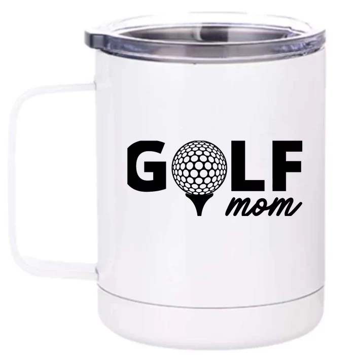 Golf Mom Premium Front & Back 12oz Stainless Steel Tumbler Cup