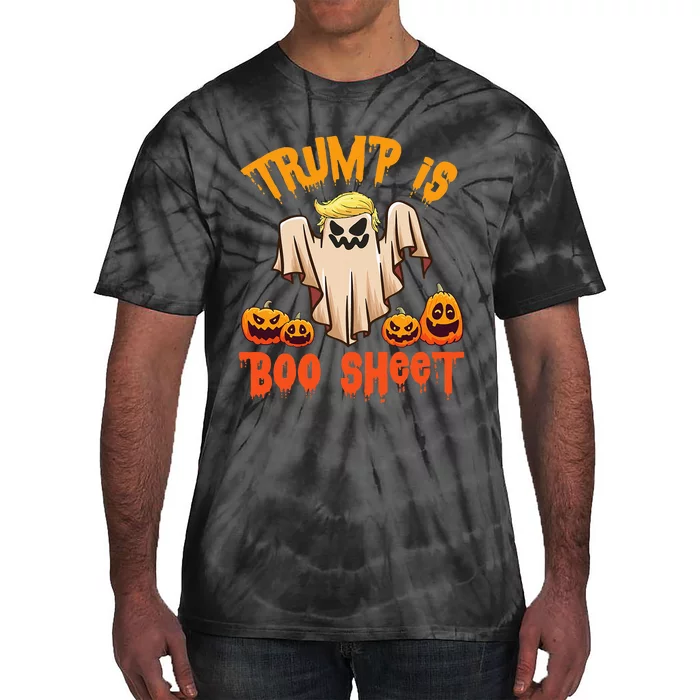 Ghost Monster Pumpkins Donald Trump Is Boo Sheet Halloween Tie-Dye T-Shirt