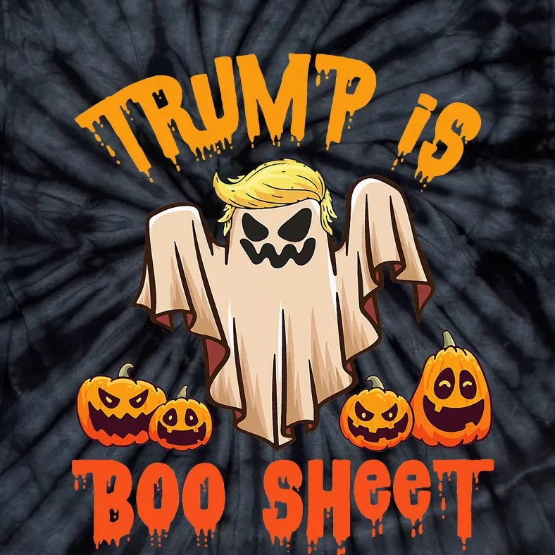 Ghost Monster Pumpkins Donald Trump Is Boo Sheet Halloween Tie-Dye T-Shirt