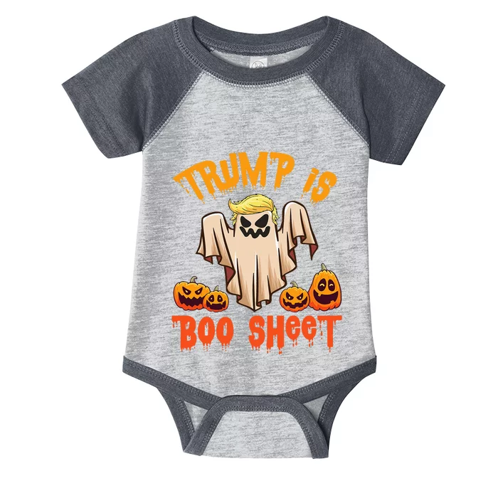 Ghost Monster Pumpkins Donald Trump Is Boo Sheet Halloween Infant Baby Jersey Bodysuit