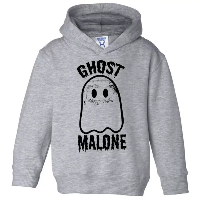 Ghost Malone Post Malone Funny Ghost Halloween Toddler Hoodie