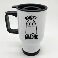 Halloween Mug, Post Malone, Ghost Funny Cup, Ghost, Tumbler With Lid & Straw,  Glass Cup - Yahoo Shopping