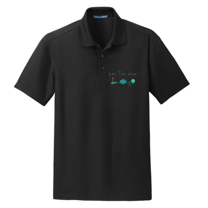 Golf Mom Par Tee Mom Mama Golf Lover Golfer Dry Zone Grid Performance Polo