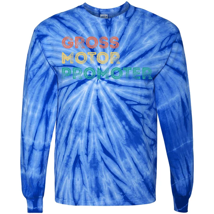 Gross Motor Promoter Pediatric Physical Therapy Funny PT Tie-Dye Long Sleeve Shirt