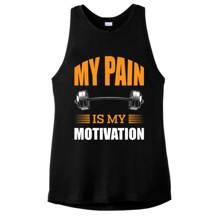 Gym Motivation Quote Ladies Tri-Blend Wicking Tank