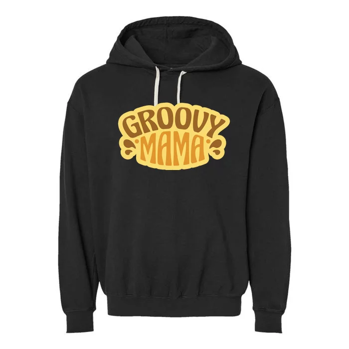 Groovy Mama Retro Garment-Dyed Fleece Hoodie