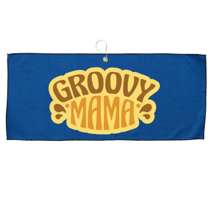 Groovy Mama Retro Large Microfiber Waffle Golf Towel