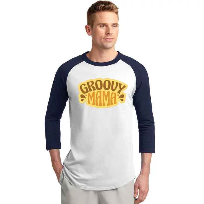 Groovy Mama Retro Baseball Sleeve Shirt